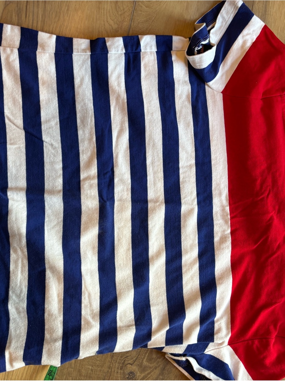 Chaps Navy, White & Red Striped Short Sleeve Tee